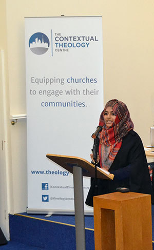 Ruhana Ali, a researcher and consultant working in Tower Hamlets, London, at a Contending Modernities conference