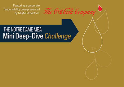 Notre Dame MBA Mini Deep-Dive Challenge 2013