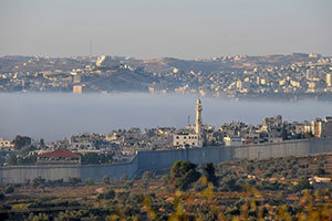 View into Bethlehem from the Tantur Ecumenical Institute