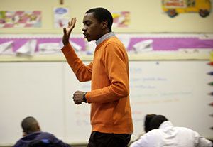 ACE teacher André Smith teaches at Cathedral School in New Orleans