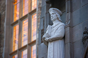 Statue of St. Thomas More, Biolchini Hall of Law