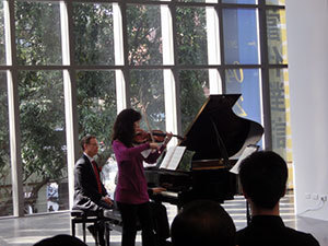 John Blacklow, Tricia Park and Peter Smith performing during last year's tour