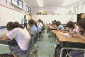 Students in classroom