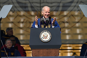 Vice President Joseph Biden addresses the Class of 2016
