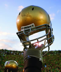 Notre Dame football helmet