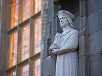 Statue of St. Thomas More, Biolchini Hall of Law