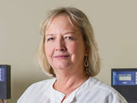 Toni Page-Mayberry, tissue bank consent coordinator at the Harper Cancer Research Institute