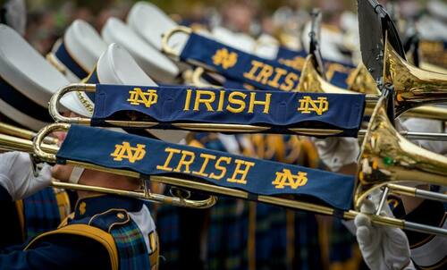 Notre Dame Marching Band's Concert on the Steps.