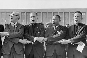 Father Hesburgh and Martin Luther King, Jr.