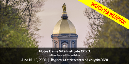 2020 Notre Dame Vita Institute