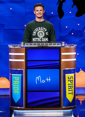 Matthew Downing. (Photo credit: Jeopardy Productions, Inc.)