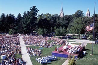 Mass on South Quad, Sept. 11, 2001