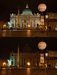 Vatican goes dark