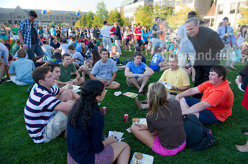 The annual Opening Mass and Picnic always marks the start of classes with students, staff and faculty joining together to celebrate the start of the Fall semester