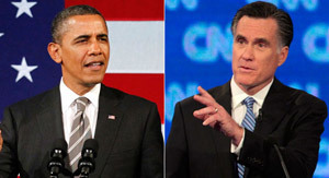 President Barack Obama and Governor Mitt Romney