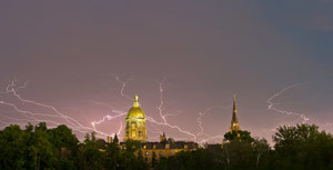 Lightning on campus