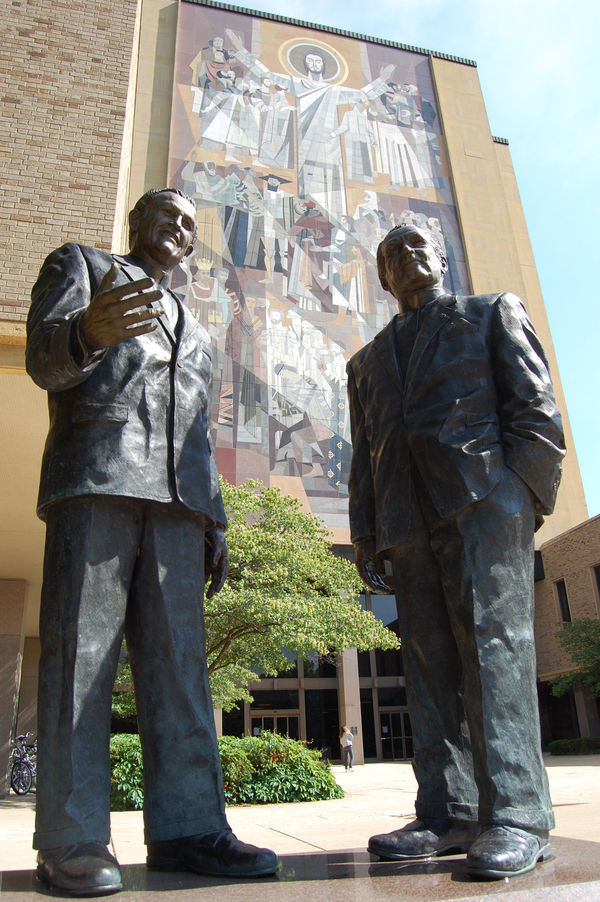 Fr. Hesburgh and Fr. Joyce Statue