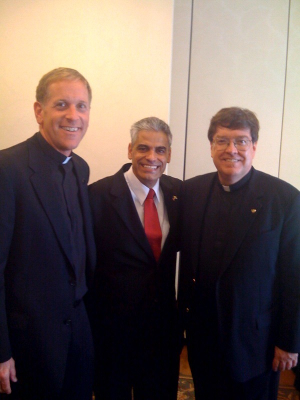 Father Obermiller, Miguel Diaz, Father Foster