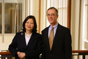 Dean Carolyn Woo and EIL Director Leo Burke