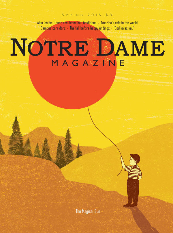 Notre Dame Magazine spring 2015 cover