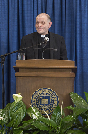 Nanovic Institute’s Keeley Vatican Lecture given by Rev. Friedrich Bechina, F.S.O., undersecretary of the Congregation for Catholic Education