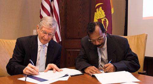 Recently Notre Dame signed a five-year memorandum of understanding with the government of Sri Lanka