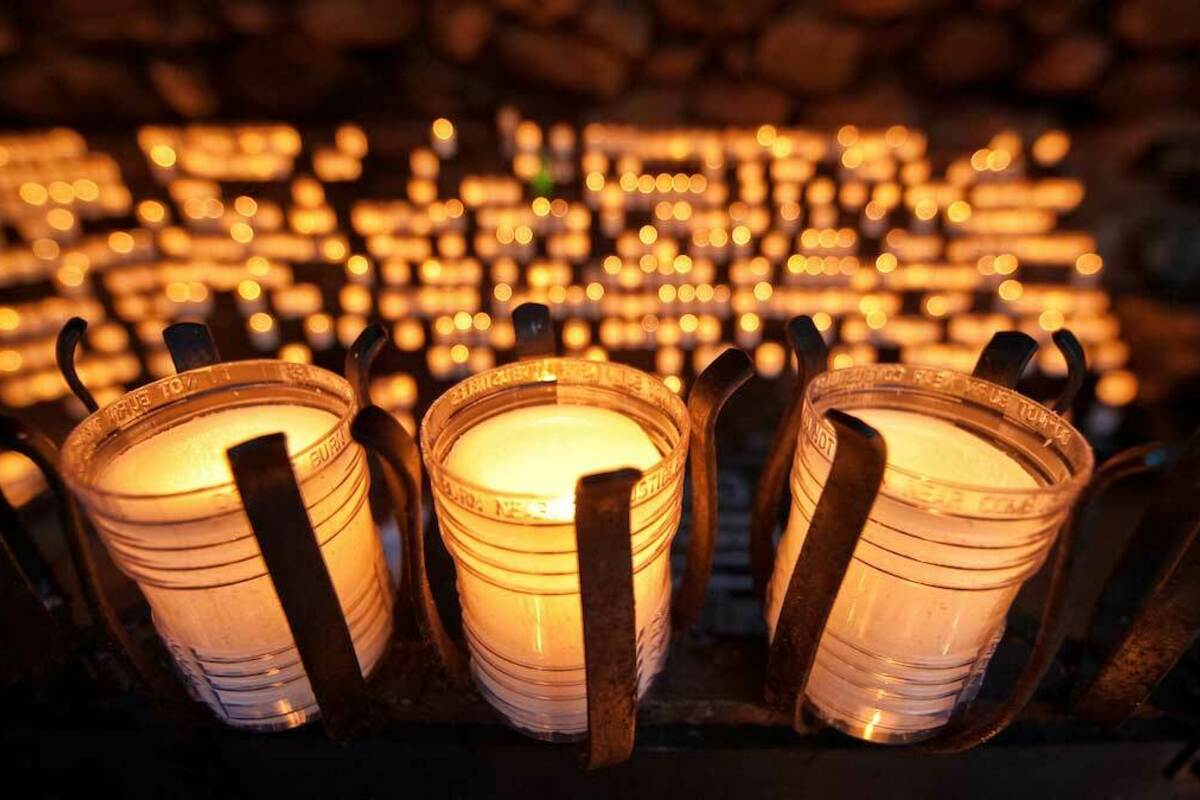 Candles in the Grotto