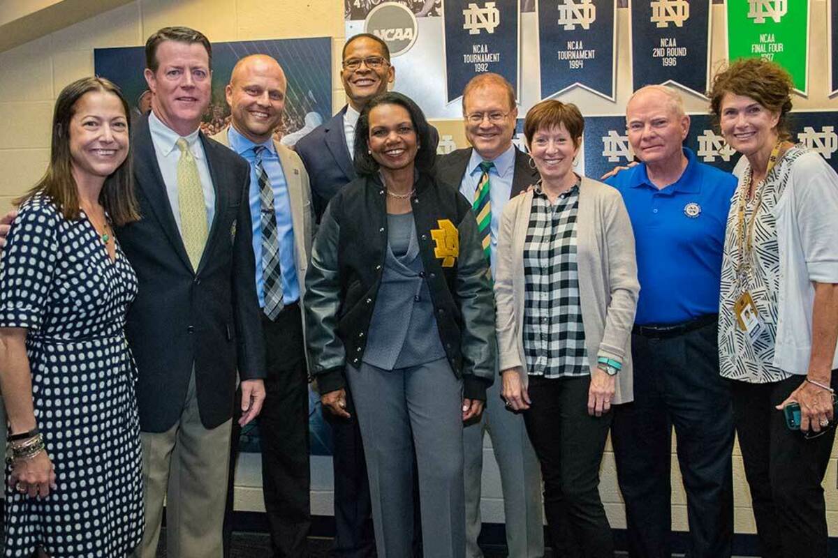 Condoleezza Rice recently received an honorary monogram