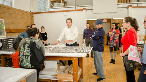 New faculty members and administrators tour