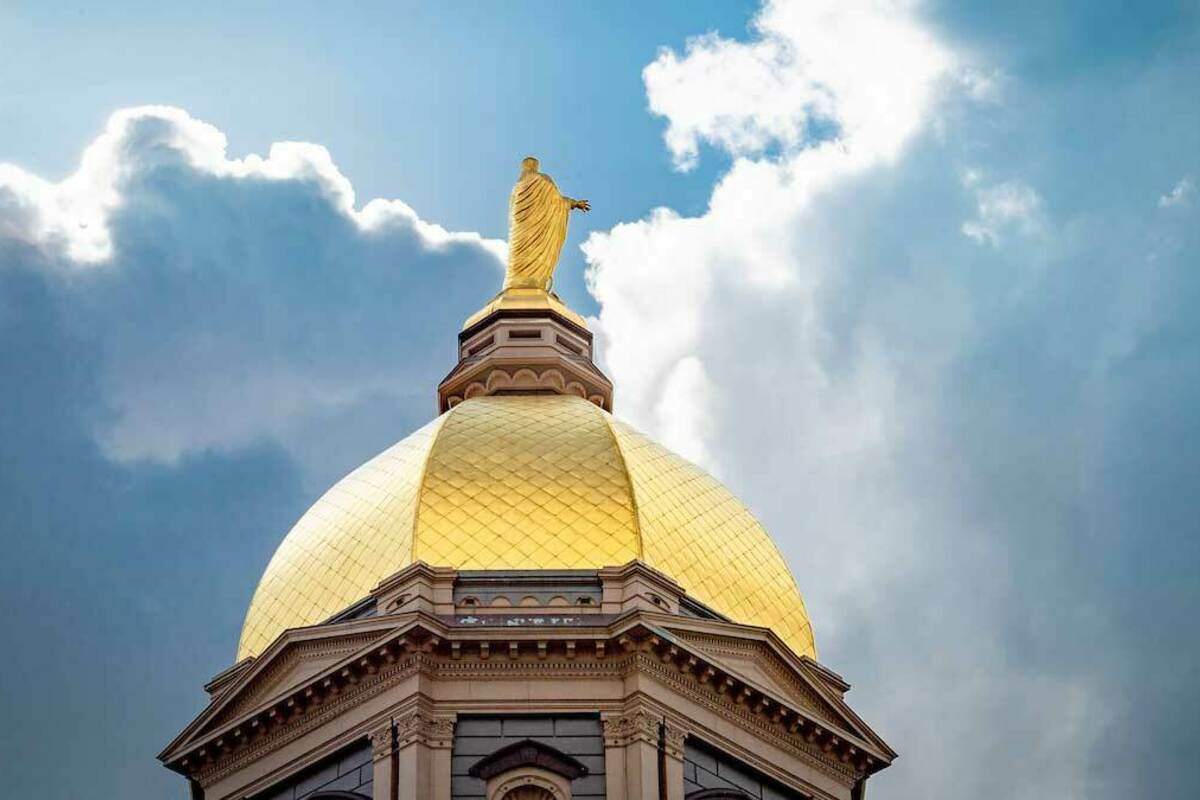 Dome and clouds. Photo by Matt Cashore/University of Notre Dame.