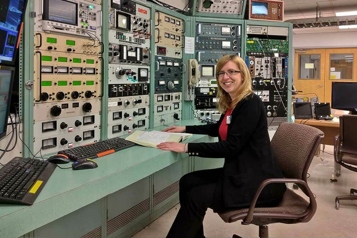 Anna Simon, assistant professor of experimental nuclear physic