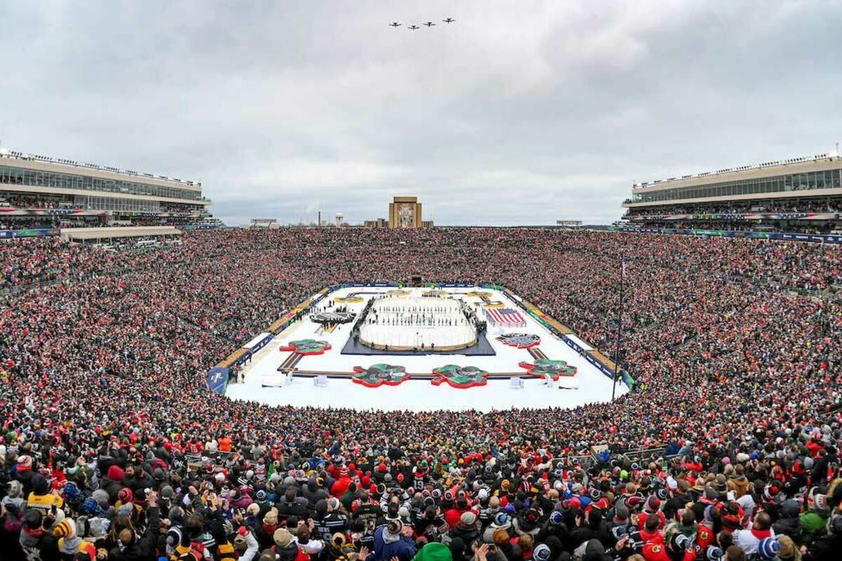 NHL Winter Classic. Photo by Matt Cashore/University of Notre Dame.