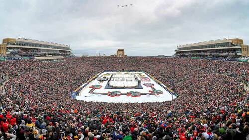 NHL Winter Classic. Photo by Matt Cashore/University of Notre Dame.