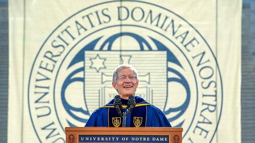 Thomas Burish, provost of the University of Notre Dame. Photo by Barbara Johnston/University of Notre Dame