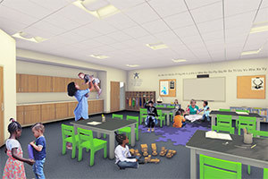 The Robinson Community Learning Center child care rendering