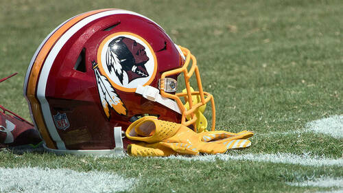 Washington Redskins helmet. (Photo by C Watts, Flickr)