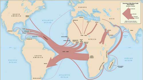 Overview of the Slave Trade out of Africa.