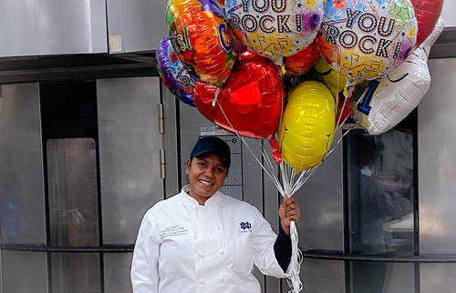 Notre Dame executive pastry chef Sinai Vespie wins Food Network competition. (Photos provided.)