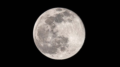 The Moon in the waning gibbous phase - a day or two after full moon.