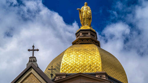 Golden Dome (Photo by Matt Cashore/University of Notre Dame)