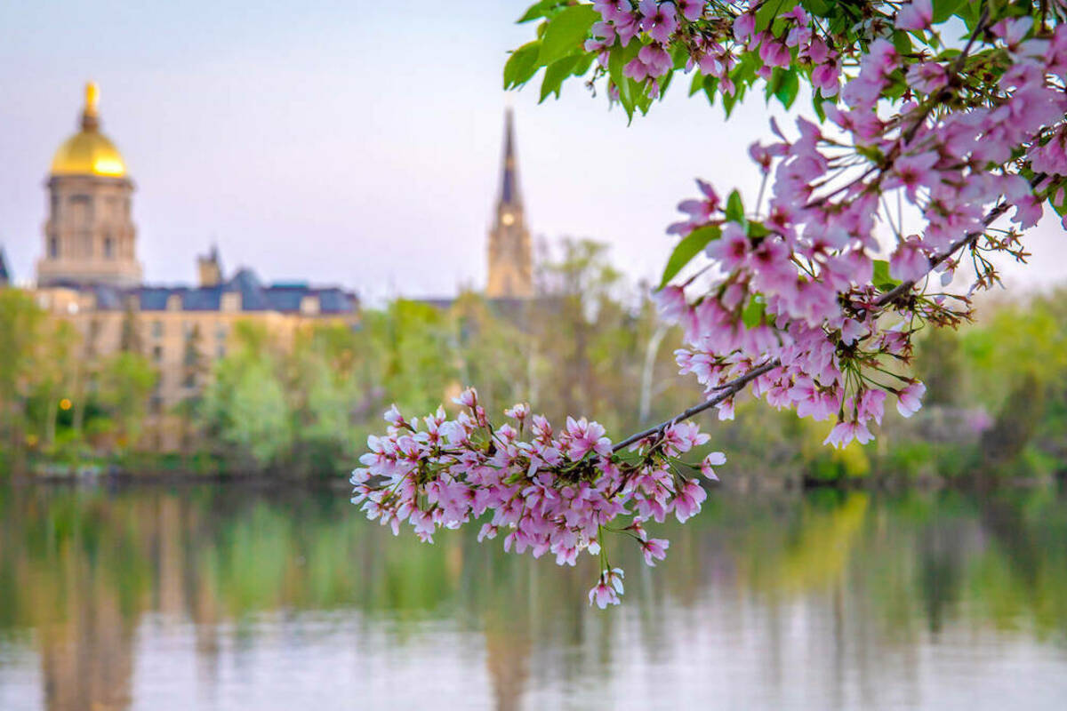 St. Joseph Lake spring 2018 (Photo by Matt Cashore/University of Notre Dame)