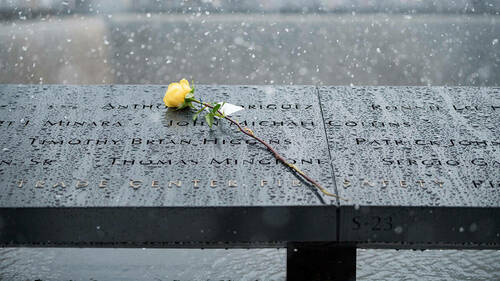 9/11 Memorial Site in New York. (Photo by Barbara Johnston/University of Notre Dame)