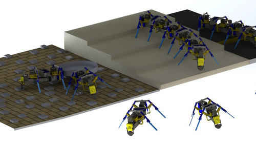 Newswise: Researchers successfully build four-legged swarm robots