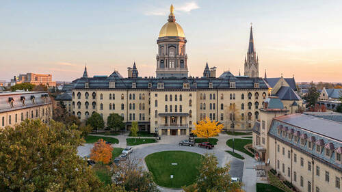 Main building (Photo by Barbara Johnston/University of Notre Dame)
