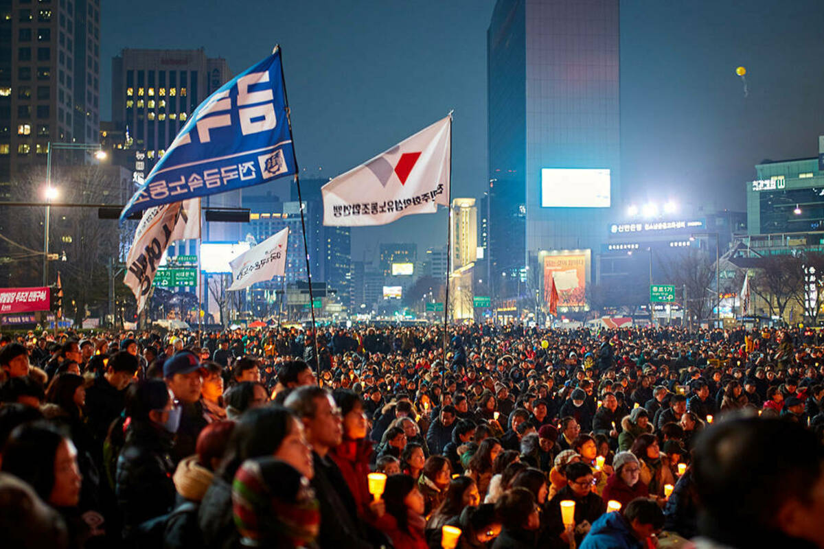 Protest of former South Korean President Park Geun-hye (Photo credit: Mathew Schwartz)