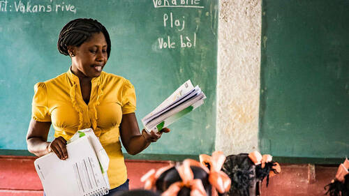 Classroom in Haiti