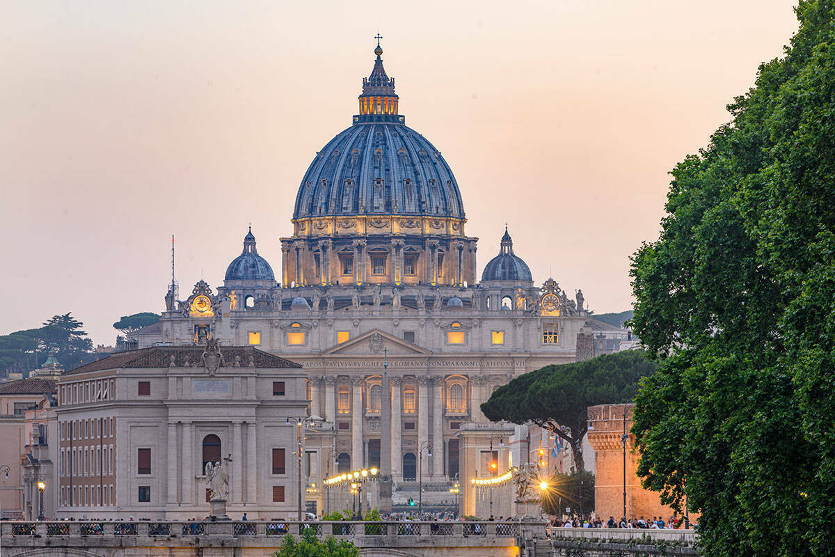 St. Peter's Basilica, Rome (Photo by Matt Cashore/University of Notre Dame)