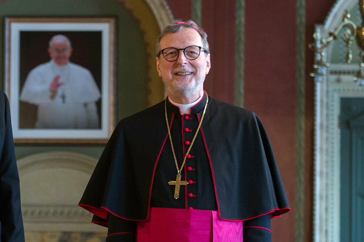 The Most Rev. Claudio Gugerotti, the apostolic nuncio to Great Britain and the titular archbishop of Rebellum