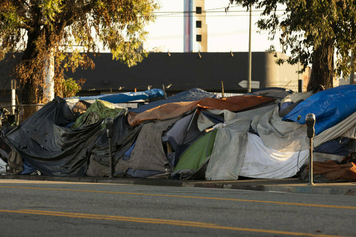 Homeless Tent City Los Angeles 1200