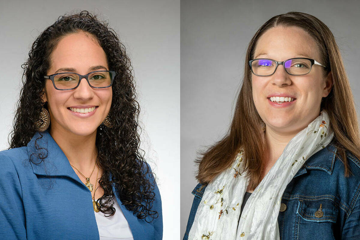 Side-by-side headshots of Professors Karla Badillo-Urquiola and Katherine Walden